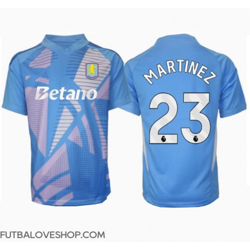 Dres Aston Villa Emiliano Martinez #23 Brankarsky Tretina 2024-25 Krátky Rukáv